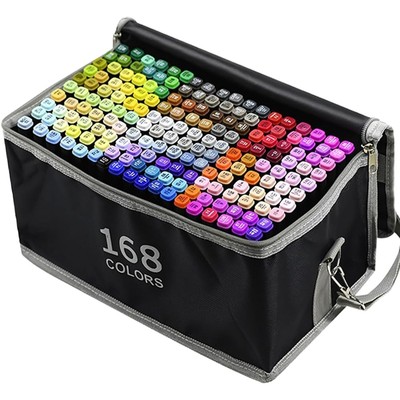 168 Colors Alcohol Markers Art Markers for Kids and Adult Drawing Markers Dua...