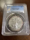2001 American Silver Eagle ASE PCGS MS67 - Unique Colorful Edge Toning