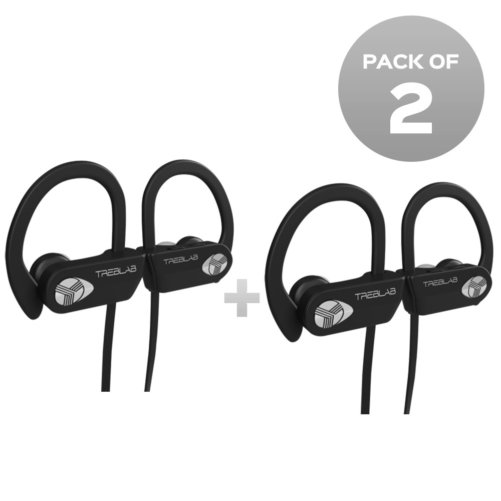 TREBLAB XR500 Wireless Sport Earbuds with Mic, IPX7 Waterproof, Noise Pack  of - Main Image