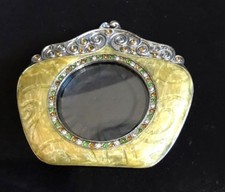 Purse Picture Metal Frame Jeweled Handbag Stand EUC
