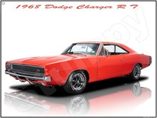 1968 Dodge Charger Rt Metal Sign 9 X 12 Or 12 X 16 1968 Dodge Charger Rt Metal Sign 9 X 12 Or 12 X 16