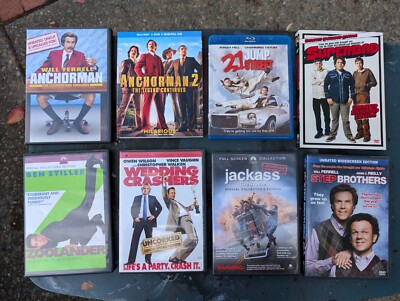COMEDY DVD LOT Anchorman 2 Superbad 21 Jump Street Zoolander Step Brothers