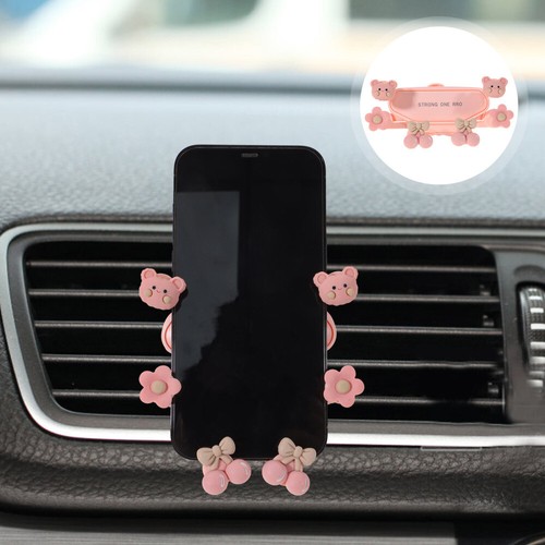 Car Air Vent Phone Holder Decorative Air Vent Phone Holder Reusable Cell Phone - 第 1/12 張圖片