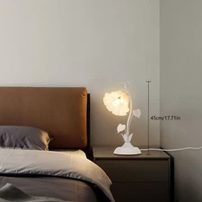 Modern Bedroom Desk Light Table Lamp Indoor Decor 40W 110V White Desktop Lamp 