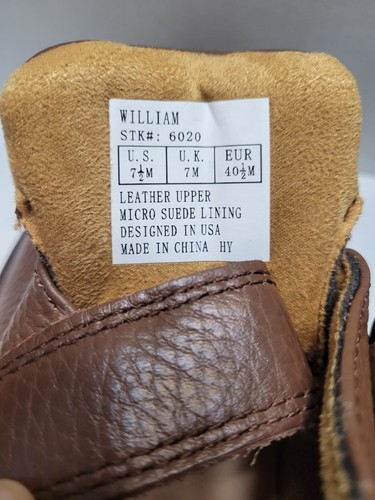 Dr Comfort Diabetic Shoes William Chestnut Leather Casual 6020 Men's Size 7.5 M - Picture 5 of 8