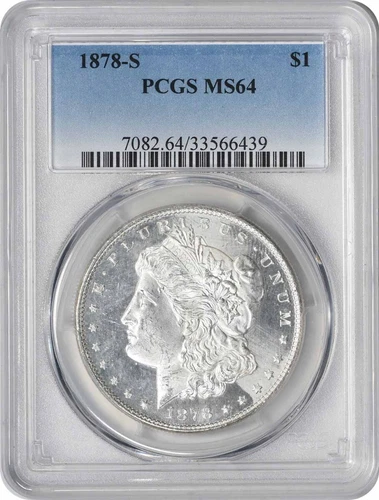 1878-S Morgan Silver Dollar MS64 PCGS