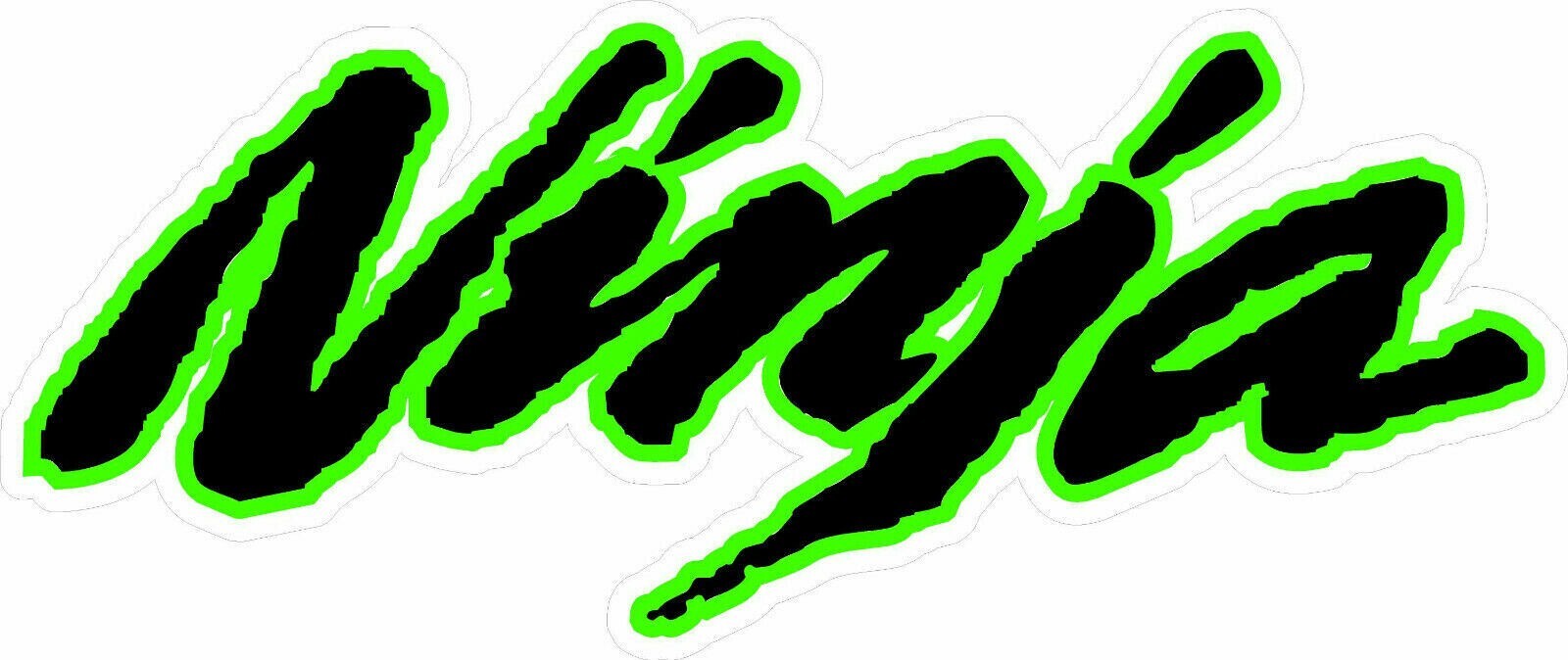 Ninja Motorcycle Vinyl Decal Sticker for Helmet Tank Wheel 6x2.4 Inches-image