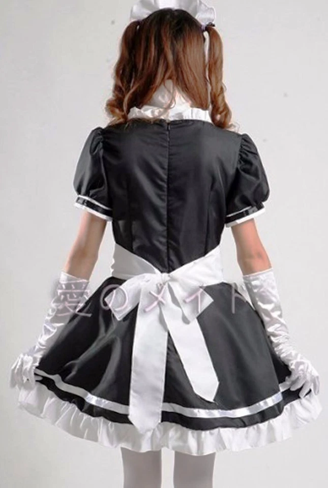 Sexy Disfraz de Criada Francesa Clásico Vestido de Calidad M L XL 2XL 3XL 4XL 5XL Talla Grande Foto 4 de 4