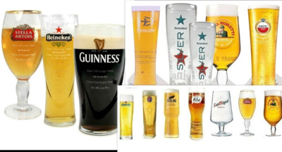 Marken Biergläser Heineken Carlsberg Carling Strongbow Bacardi Guinness