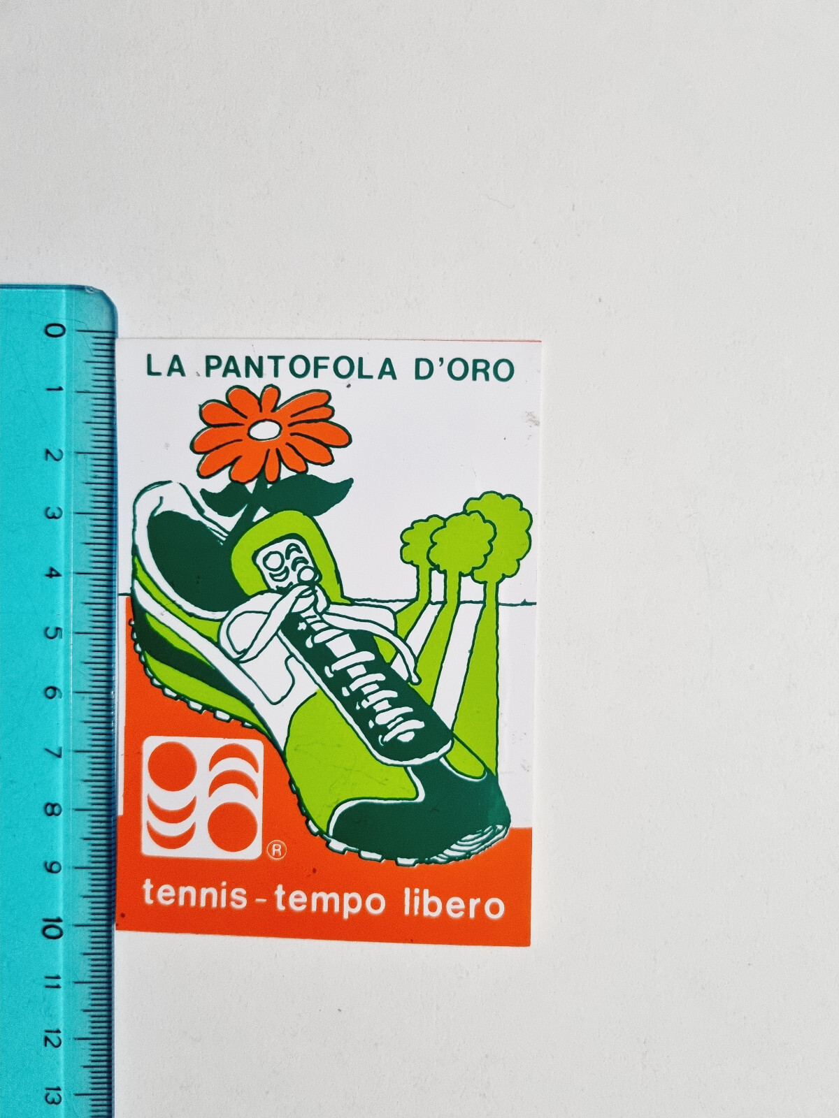 PANTOFOLA D’ORO ADESIVO LA PANTOFOLA D'ORO STICKER AUTOCOLLANT VINTAGE 80s ORIGINAL