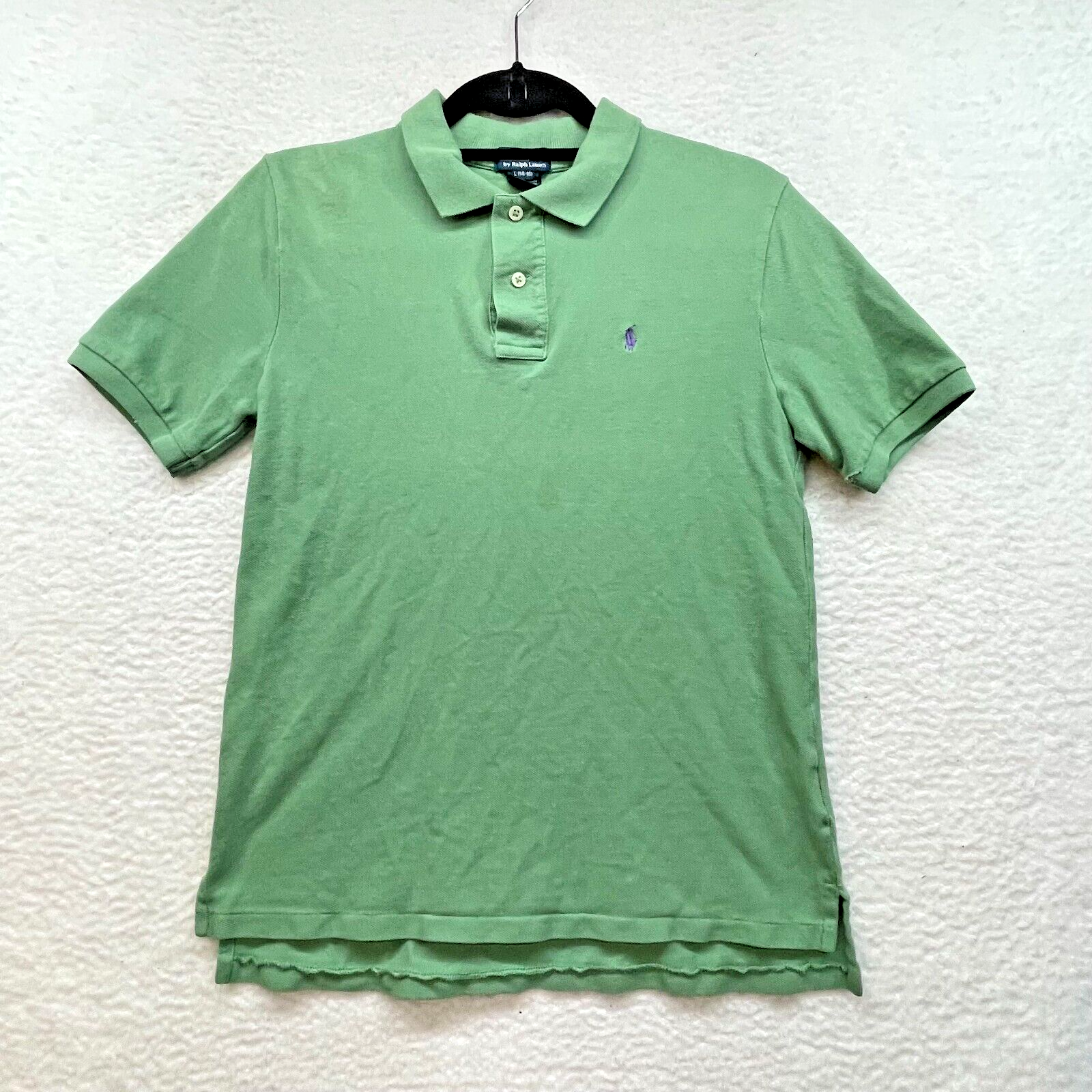 Polo Ralph Lauren Camicia Ragazzi Grande Pony Verde Rugby Preppy Heritage Classiccore