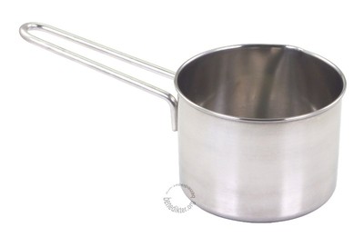 BUTTERPFÄNNCHEN Ø 10 cm EDELSTAHL STIELKASSEROLLE BUTTER-PFANNE PFÄNNCHEN