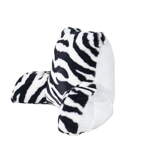 Animal Print Reading Pillow with Arms – Plush Bedrest Back Support for Dorm Gift - Picture 21 of 60