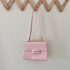 FAO Schwarz Glamour PINK Purse play pretend BARBIE CORE GOLD letters 1 Strap 8  