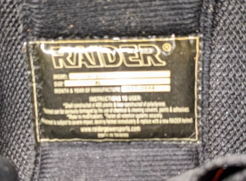 Шлем и козырек Raider Black DOT Black 1/2 Half размер XL - Изображение 4 из 4