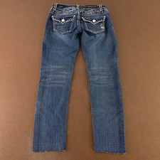 LA Idol Juniors Size 5 Dark Wash Stertch Denim Low Rise Skinny Jeans