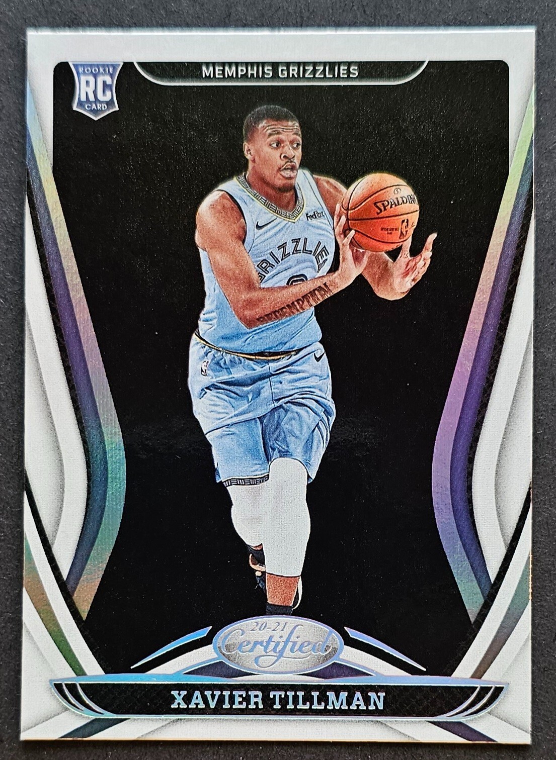 Xavier Tillman Rookie Certified Basketball 2020 2021 Card #166 Grizzlies RC