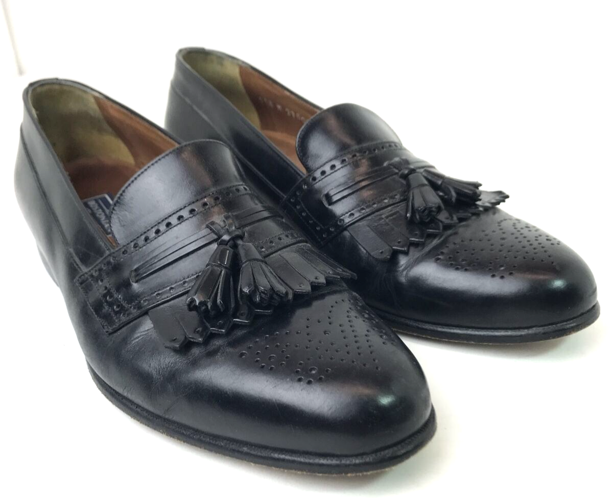 Bostonian Mens Florentine Black Tassel Kiltie Wingtip  display picture 2
