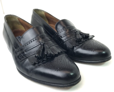 Bostonian Loafers Mens 11 M Black Leather Kiltie Tassel Wingtip Dress Shoes Bostonian Mens 11 M Tassel Kiltie Wingtip Loafers Black  main image 2