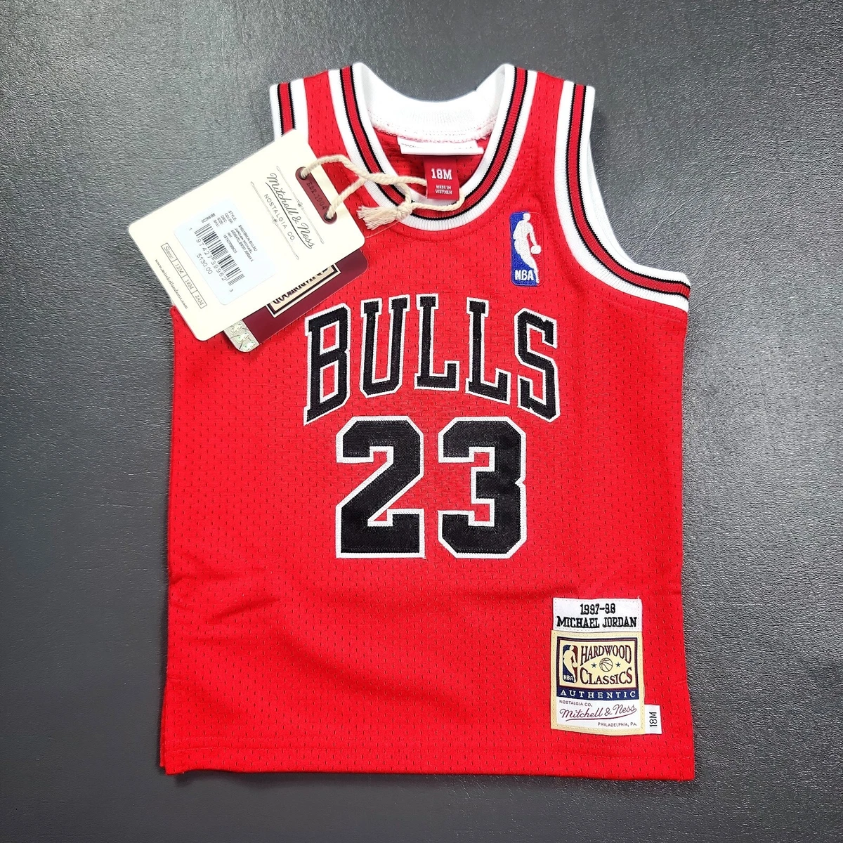 Toddler Mitchell & Ness Michael Jordan Black Chicago Bulls 1996/97 Hardwood Classics Authentic Jersey Size: 4T