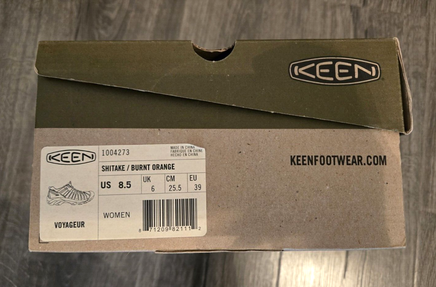 Scarpe da trekking KEEN Voyageur donna Shitake e arancione bruciato taglia 8 5 1004273