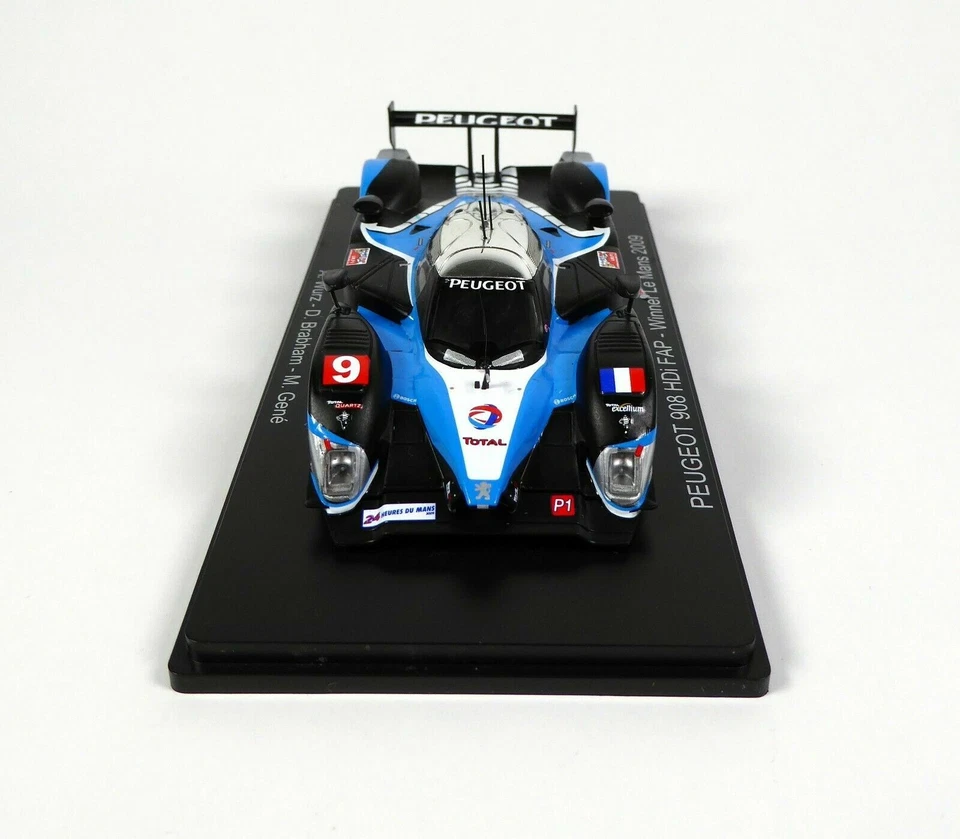 PEUGEOT 908 HDI FAP #9 VINCE LE MANS 2009 WURZ BRABHAM GENE SPARK S-LM17 1/43 - Immagine 2 di 4