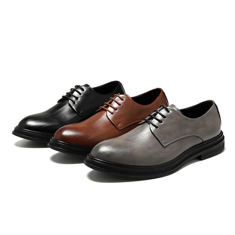 SAOLA Oxford uomo inglesi a punta eleganti business stringate scarpe casual formali festa