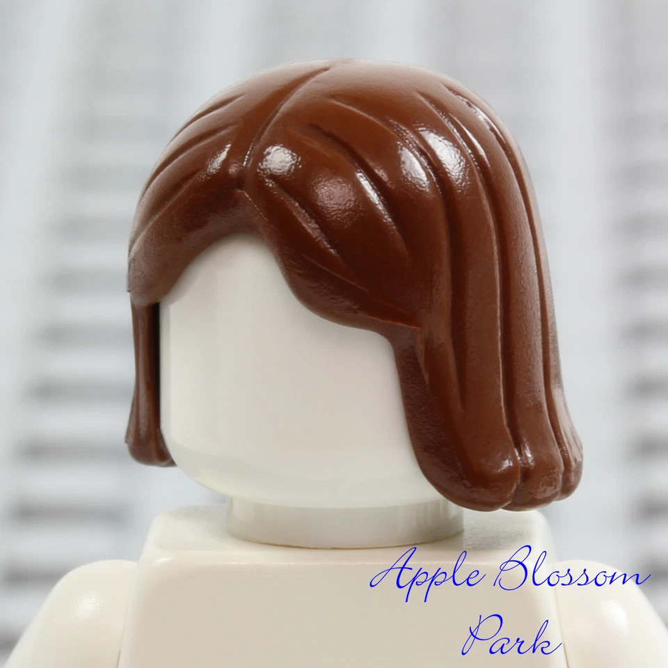 NUEVO Lego Minifigura CABELLO CASTAÑO CORTO - Niña Amigas Mujer Largo Oscuro Niño Cabeza Equipo Foto 2 de 4