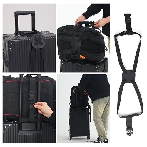 Travel Luggage Strap Suitcase Belts Elastic Telescopic Travel Bag Belt Suitcase - Picture 10 of 12