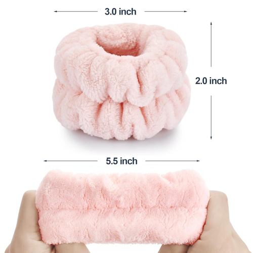 Wrist Bands for Washing Face, Microfiber Wrist Towels for Washing Face, Spa Wris - Picture 4 of 12