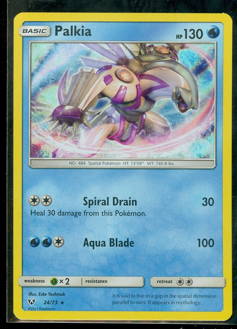 Pokemon PALKIA 24/73 - Shining Legends - RARE HOLO - MINT