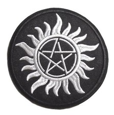 Supernatural Black Anti- Possession 3" Diameter Embroidered Logo PATCH