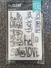 Hero Arts PolyClear Stamps Handwritten Messages 4x6