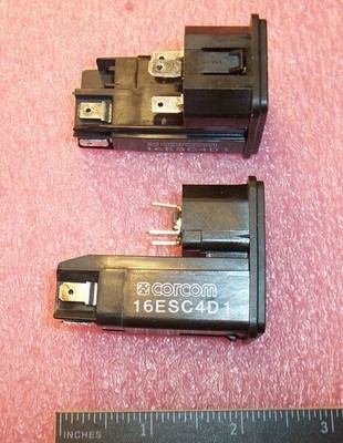 QTY (3) 16ESC4D1 CORCOM POWER ENTRY MODULES RECEPTACLES
