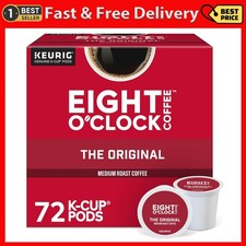 Eight O'Clock Coffee Original Single-Serve Keurig K-Cup Pods Medium Roast 72-Ct