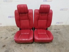 17 2017range Rover Autobiography Rear Bucket Seat Set Red Leather With Massaging