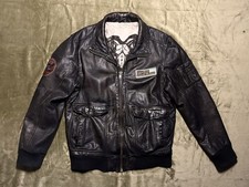 Trapper Lederjacke im Piloten-Style – Echtleder (Fällt aus wie M)