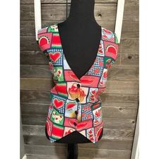Sostanza summer watermelon vintage 1990s vest size large