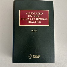 Annotated Ontario Rules Of Criminal Practice ...