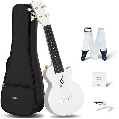 Enya NOVA U Mini Ukulele 21 Zoll Weiße Akustik für Anfänger