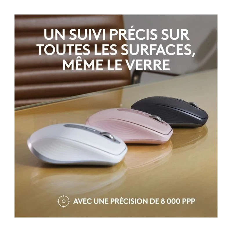 Souris Sans Fil - LOGITECH - MX Anywhere 3S - Bluetooth - Clics Silencieux - 6 b - Photo 2/4