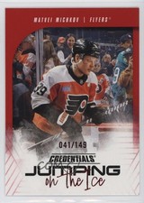2024-25 Upper Deck Credentials Jumping on the Ice Red 41/149 Matvei Michkov 9jn