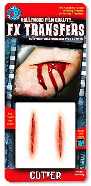3D Tattoo Schnittwunde Als Realistischer Halloween Make-Up Effekt-image