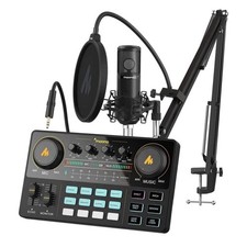 Maono MaonoCaster Lite S6 Podcast Console Kit w/ Mic Boom Arm AU-AM200