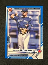 Jordan Groshans 2021 Bowman Prospect Blue Parallel /150 Blue Jays 