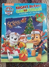 PAW Patrol: The Night Before Christmas Nickelodeon board book Used - Good