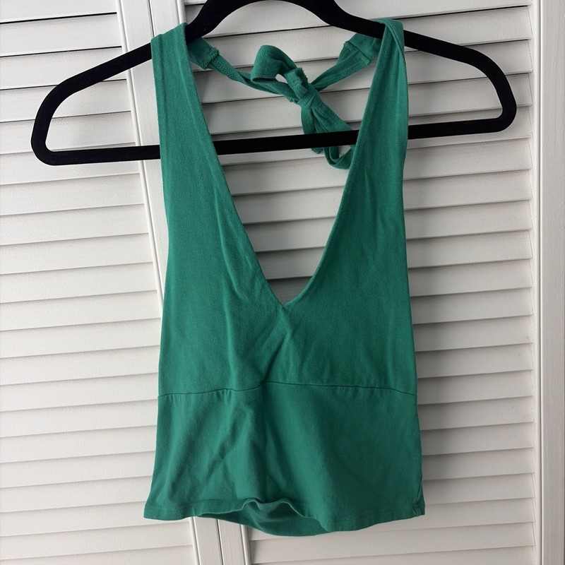 Hollister Kelly Green Halter Neck Tank Top Size Medium