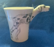 Great Dane 3D Dog Head Handle Coffee Cup Mug Ceramic w/ Dog House RARE MINT!