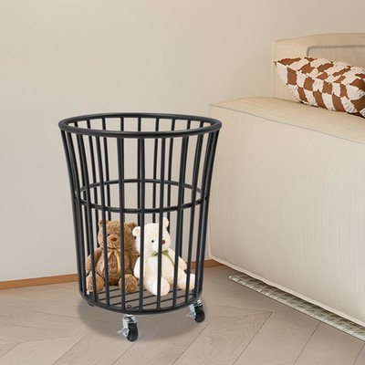 Metal Laundry Basket Black Laundry Basket With Wheels Rolling Laundry Basket