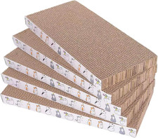 5 Packs Cat Scratcher Toys Reversible Scratching Post Board for Indoor Cats Card